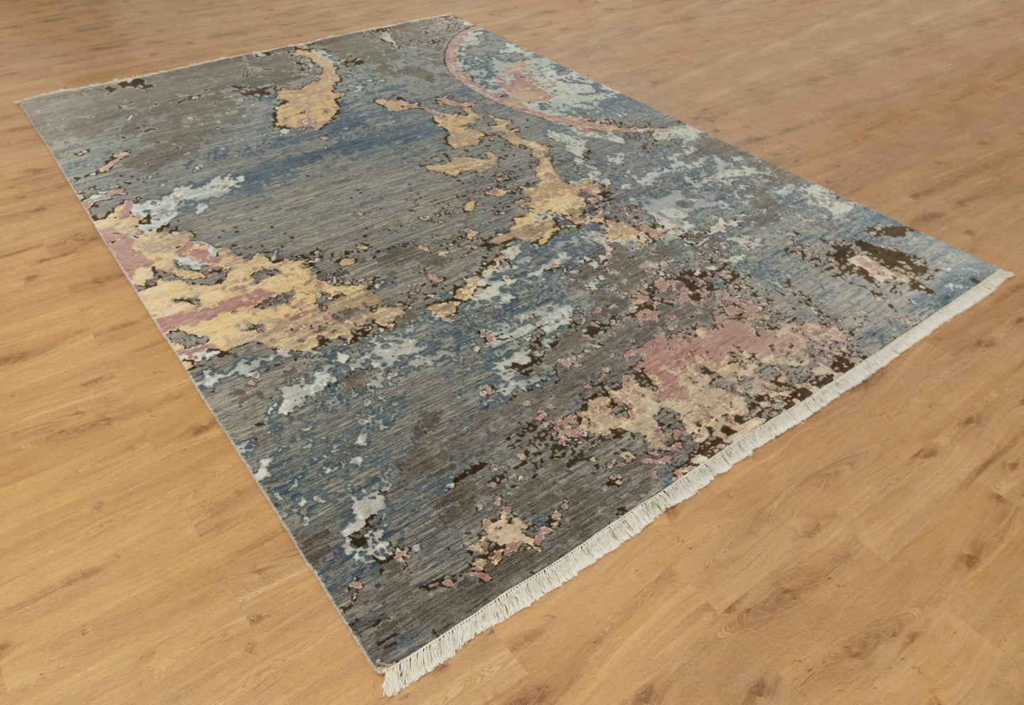 9x12 Genesis Earth Grey handmade Woolen Plush look Soft Pile Rug | Best Online Rugs USA